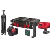 Måleværktøj ^ MILWAUKEE M12 3PLSKIT-401P KRYDSLASER UDEN MÅLPLADE 38 M/ MED MÅLPLADE 100 M