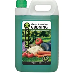 PLANTE- OG VÆKSTHUSGØDNING 2,5 L>NATURENS Online