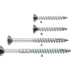 Skruer ^ NKT SPUN®+ UNIVERSALSKRUE SPUN+ SKRUE 4,0X25 MM ELFORZINKET 200 STK
