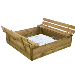 TRÆ SANDKASSE 120 X 27 X 120 CM NATUR TRÆ>NORDIC PLAY Active Best