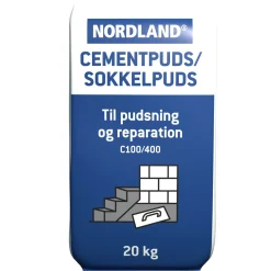 Cement & Mørtel ^ Nordland CEMENTPUDS GRÅ 20 KG