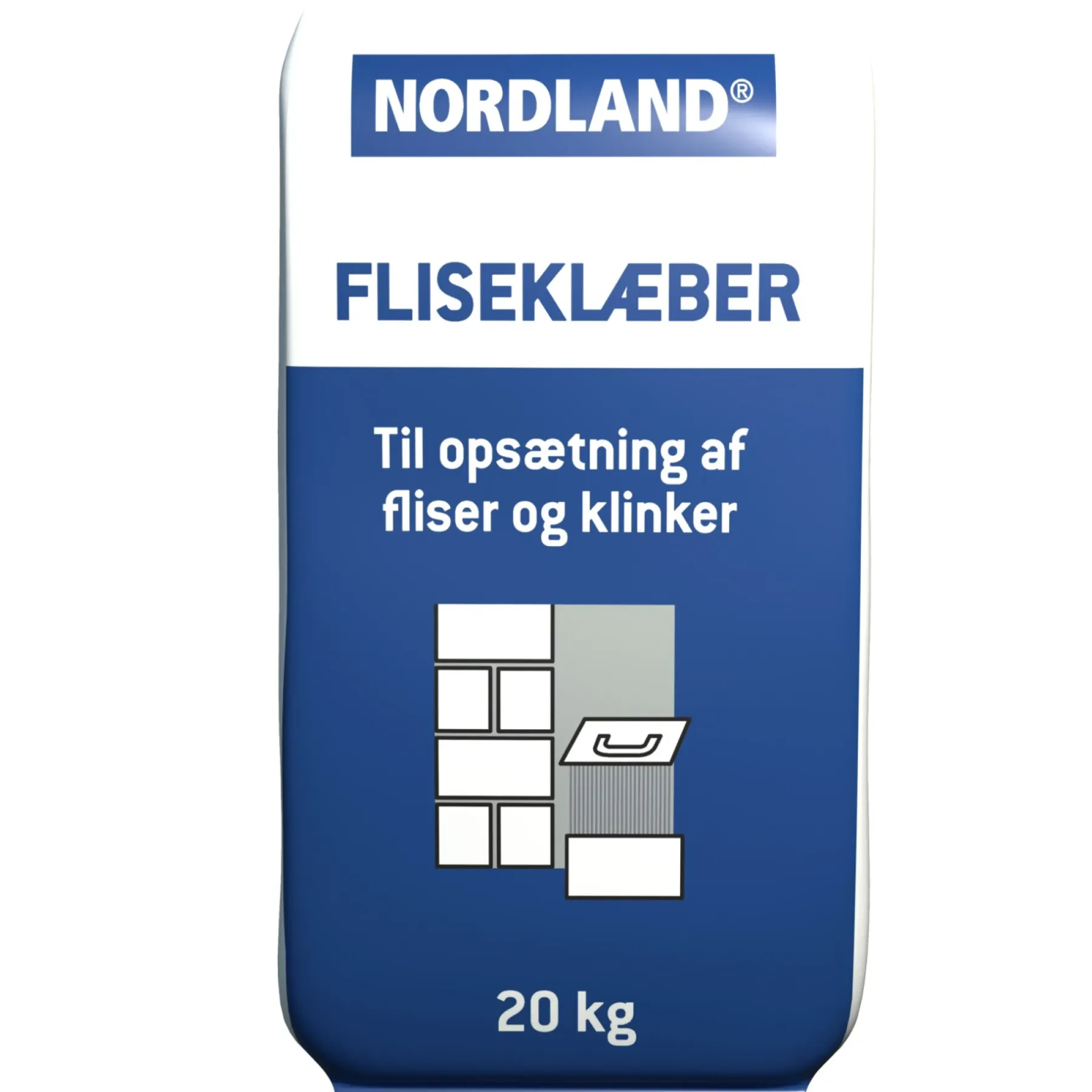 Fliseklæb & Fugemasse ^ Nordland FLISEKLÆB 20 KG GRÅ