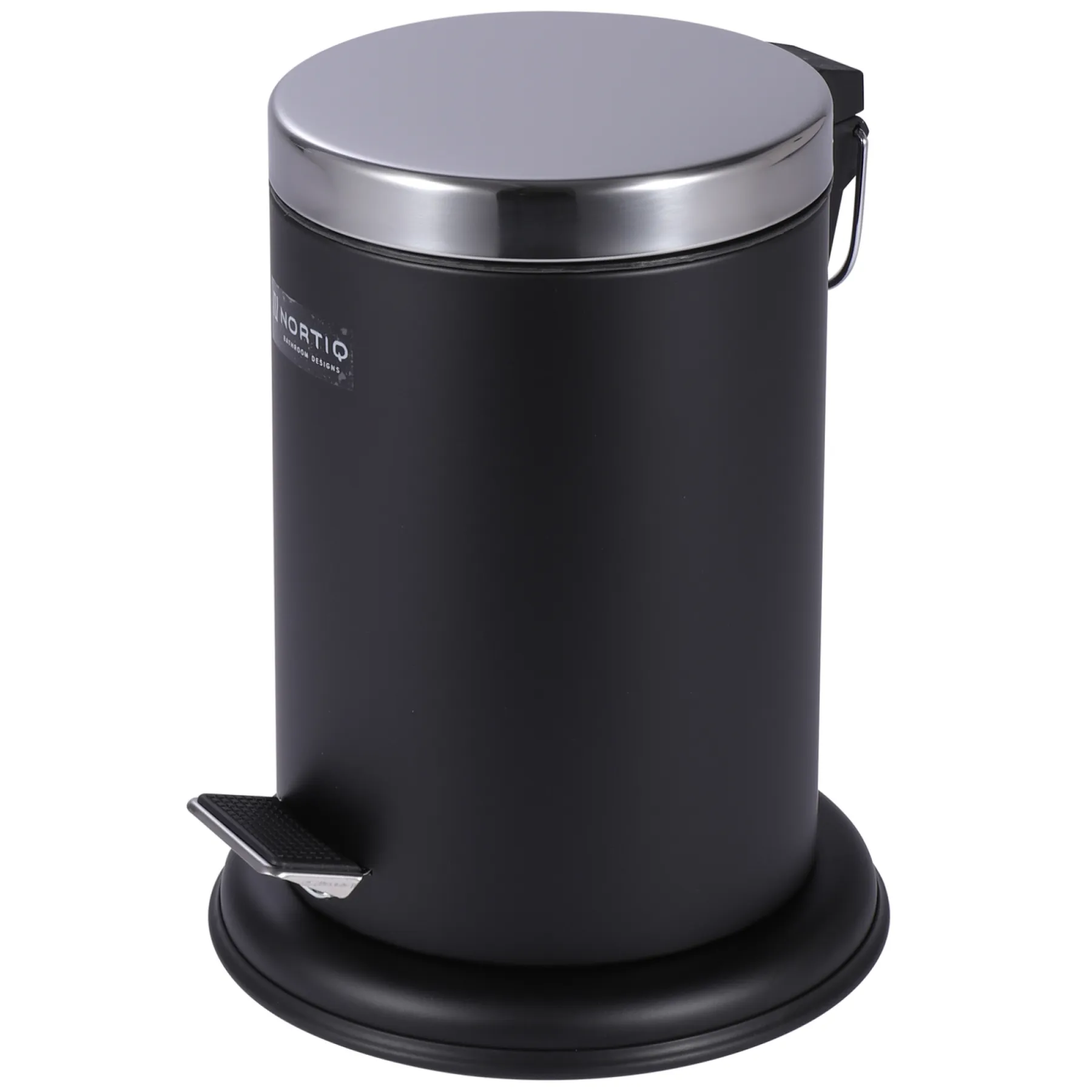 Tilbehør Badeværelse ^ Nortiq 3 LTR. PEDALSPAND MAT SORT 3 L