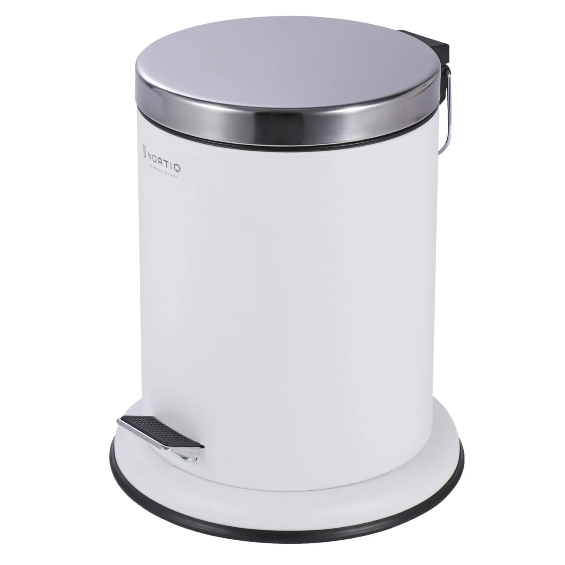 Tilbehør Badeværelse ^ Nortiq PEDALSPAND MAT HVID 5 LTR.