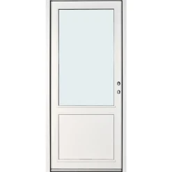 3-LAGS KLART GLAS FACADEDØR 114 X 948 X 2118 MM V HVID>Outline Online