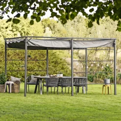 Pavilloner ^ Outrium CHANIA MED RULLETAG PERGOLA 2.98 X 3.98 M