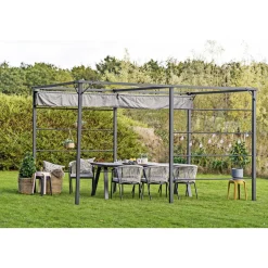 Pavilloner ^ Outrium CHANIA MED RULLETAG PERGOLA 2.98 X 3.98 M