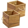 Havekrukker ^ Outrium HAVEKRUKKE TEAK NATUR 2 STK