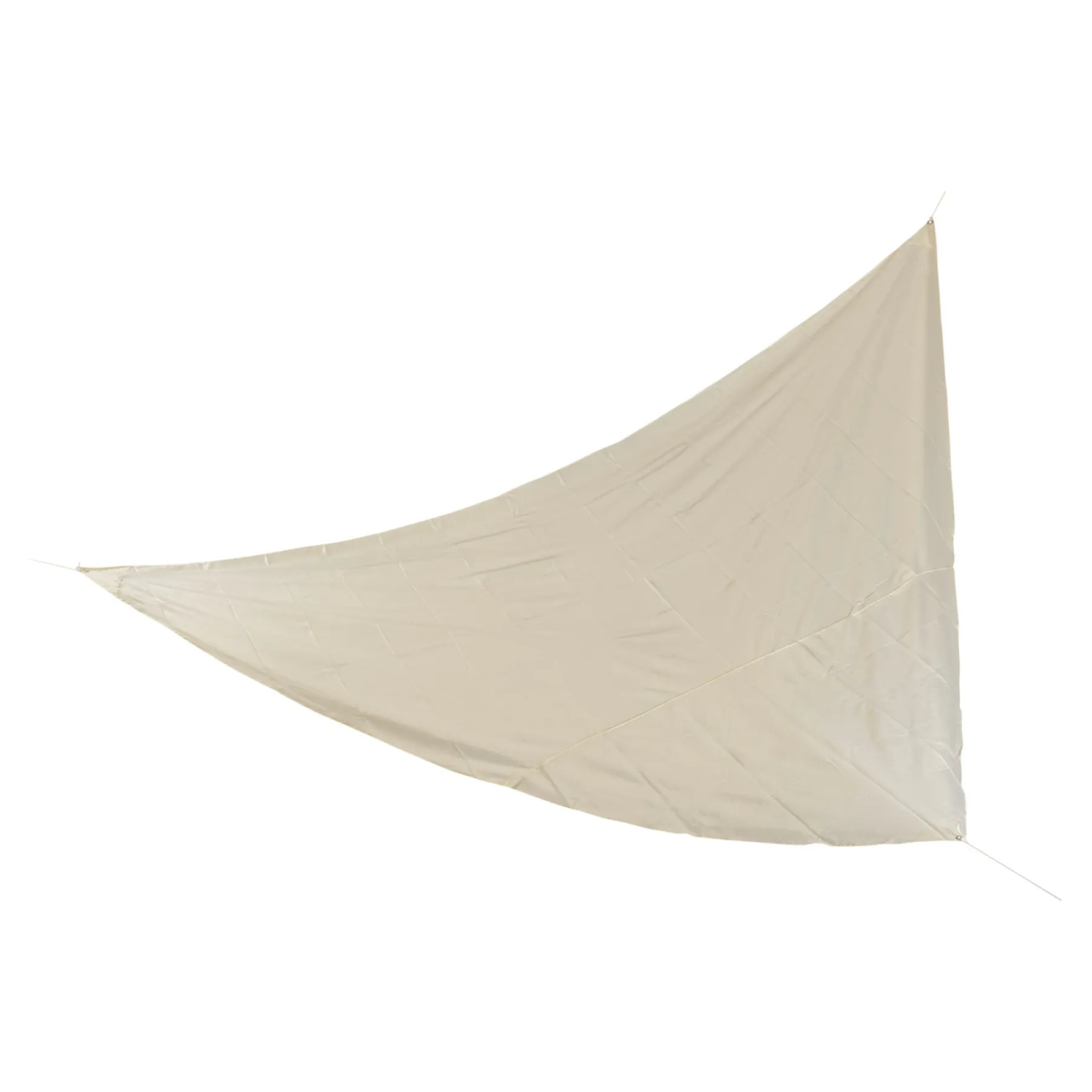 Parasoller & Markiser ^ Outrium LARISA TREKANTET SOLSEJL ELFENBEN 3,6X3,6X3,6 M