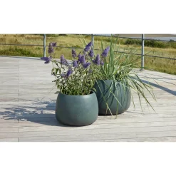 CALI HAVEKRUKKE FIBERCEMENT SORT/GRØN Ø55XH37CM>Outrium Best