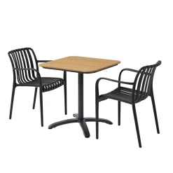 FARO/MURCIA BORD + 2 STOLE CAFESÆT SORT>Outrium
