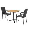 Cafesæt ^ Outrium FARO/NAPOLI BORD + 2 STOLE CAFESÆT SORT