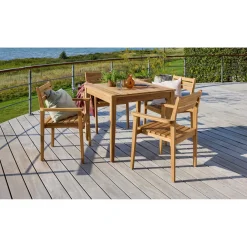 GILI MED 4 STOLE HAVEMØBELSÆT TEAK>Outrium Outlet