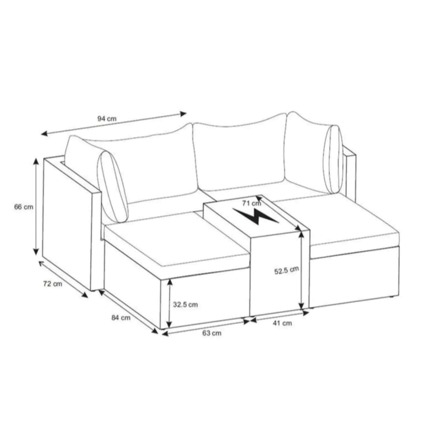 LISSABON SOFASÆT KUBO>Outrium Discount