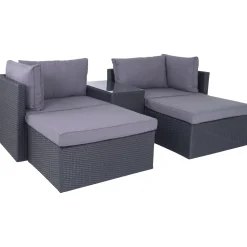 Lounge Havemøbler ^ Outrium LISSABON SOFASÆT SORT