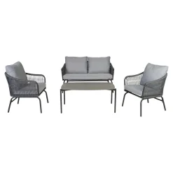 Lounge Havemøbler ^ Outrium PALMA INKL. HYNDER SOFASÆT GRÅ
