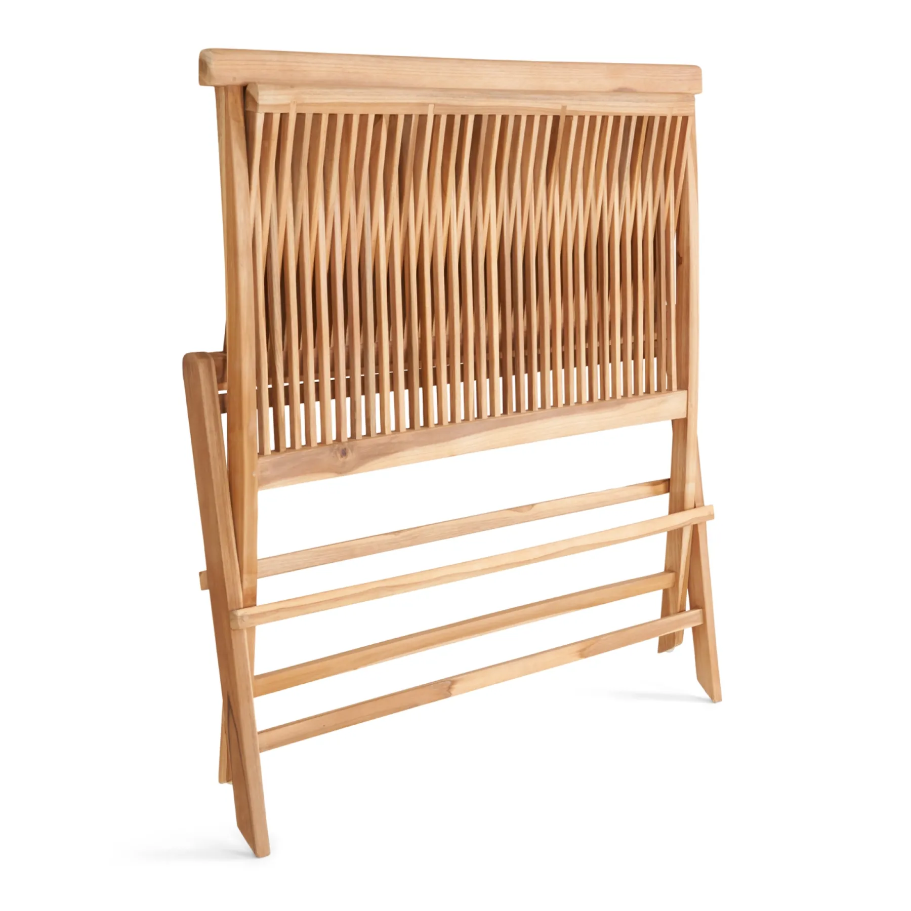SYROS MED RYGLÆN HAVEBÆNK TEAK 110 CM>Outrium Discount