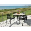 Havemøbelsæt ^ Outrium TAVIRA/MURCIA BORD + 4 STOLE HAVEMØBELSÆT NATUR/SORT
