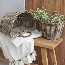 ZUMA VÆGAMPEL KUBO RATTAN NATUR 39X20X24CM>Outrium New