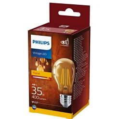 Dekorationspærer ^ Philips A60 CLASSIC DEKOPÆRE STANDARD E27 4W