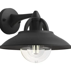 Væglamper Ude ^ Philips CORMORANT UDENDØRS VÆGLAMPE SORT 42W