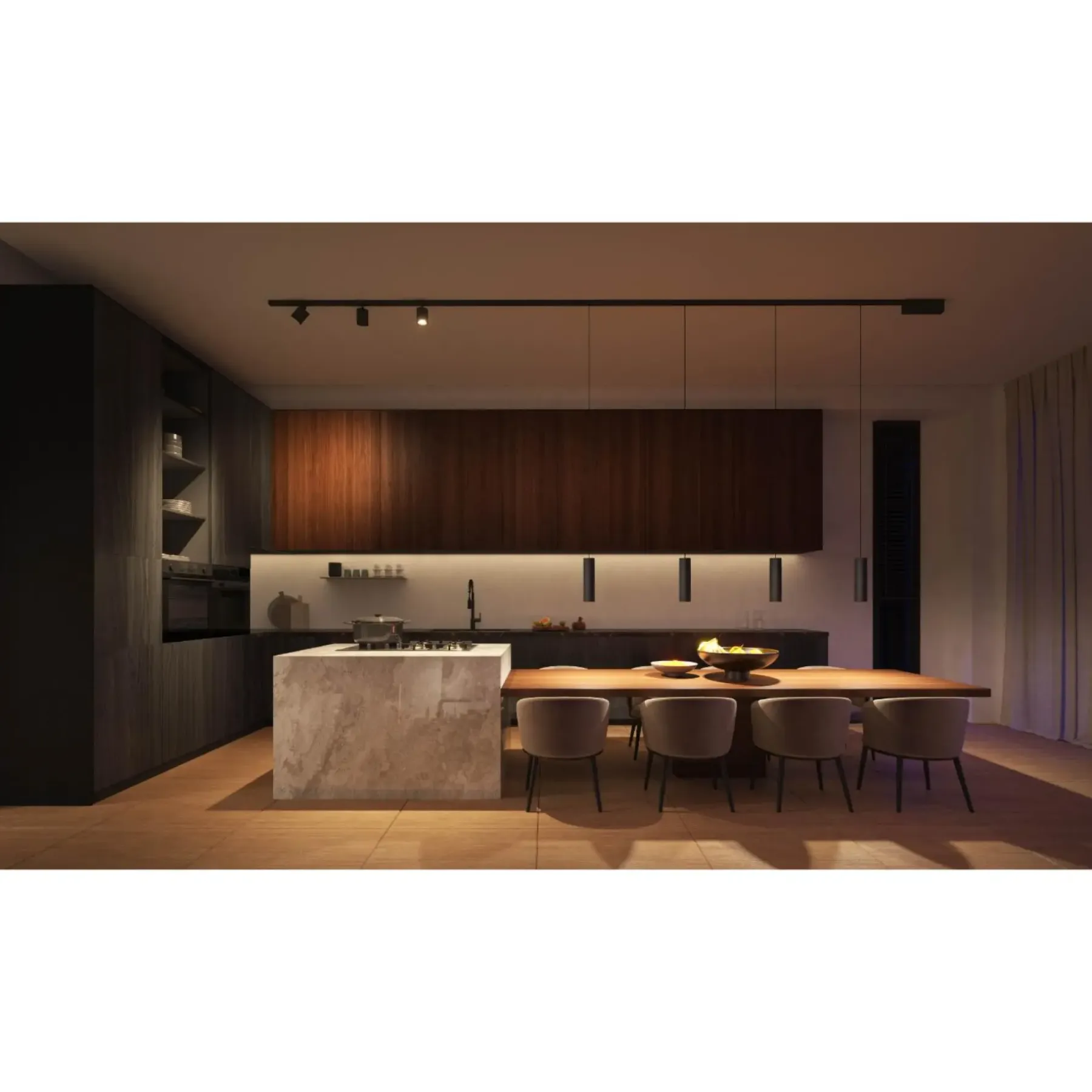Smart Belysning ^ Philips Hue PERIFO 3 PENDLER SKINNESYSTEM SORT LED 5W