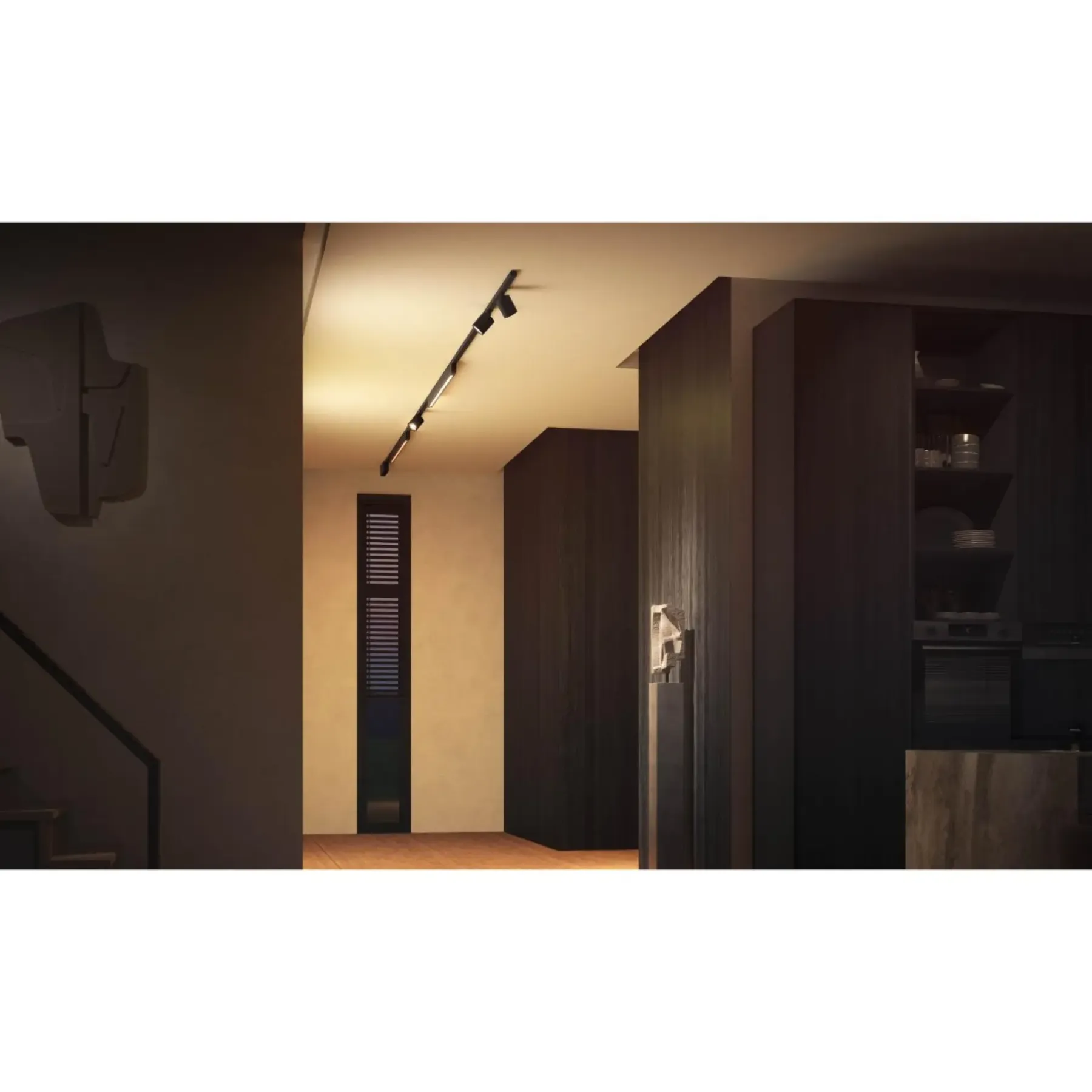Smart Belysning ^ Philips Hue PERIFO 4 SPOT SKINNESYSTEM SORT LED 5W