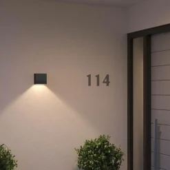 Smart Belysning ^ Philips Hue RESONATE DOWNWARD UDENDØRS VÆGLAMPE 8W SORT