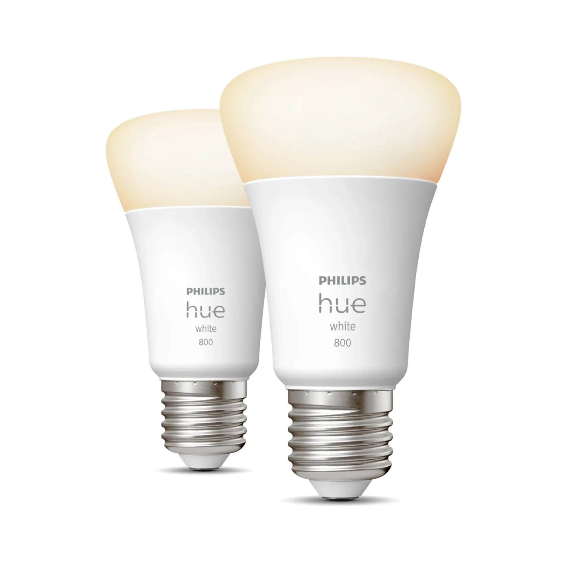 Smart Belysning ^ Philips Hue W 2-PAK SMART LED PÆRE E27 STANDARD 9W