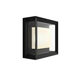 Smart Belysning ^ Philips Hue WCA ECONIC SQUARE UDENDØRS VÆGLAMPE 15W SORT