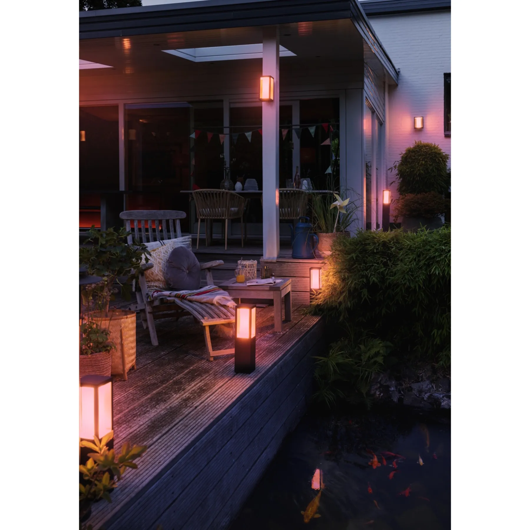 Smart Belysning ^ Philips Hue WCA IMPRESS BEDLAMPE SORT 40 CM