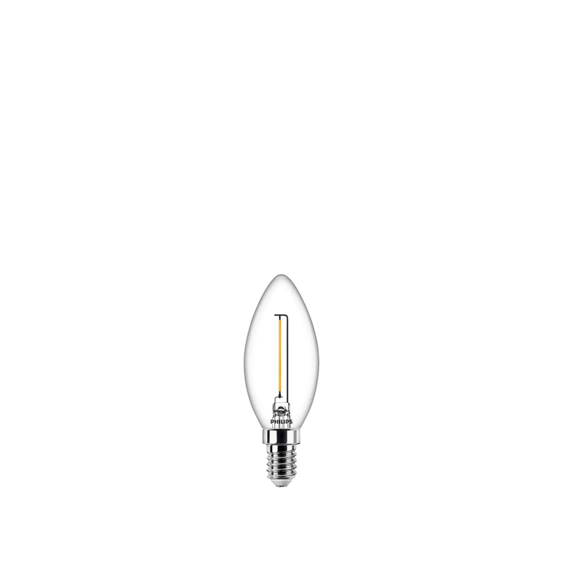 Led ^ Philips KLAR LED PÆRE KERTE E14 1W