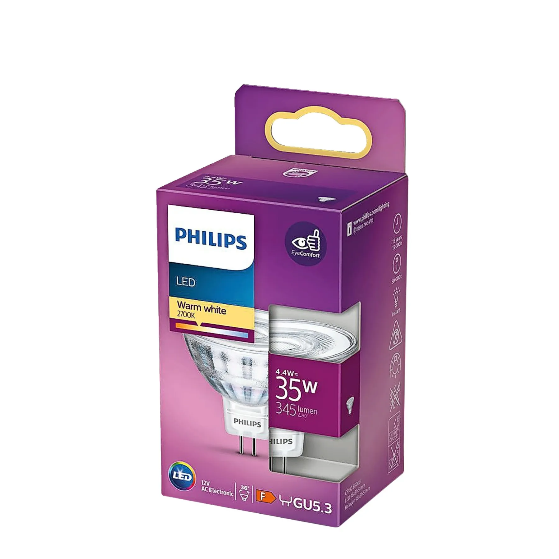 Led ^ Philips LED PÆRE SPOT GU5.3 4W