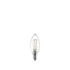 Led ^ Philips 2-PAK KLAR LED PÆRE KERTE E14 2W