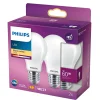 Led ^ Philips 2-PAK LED PÆRE STANDARD E27 7W