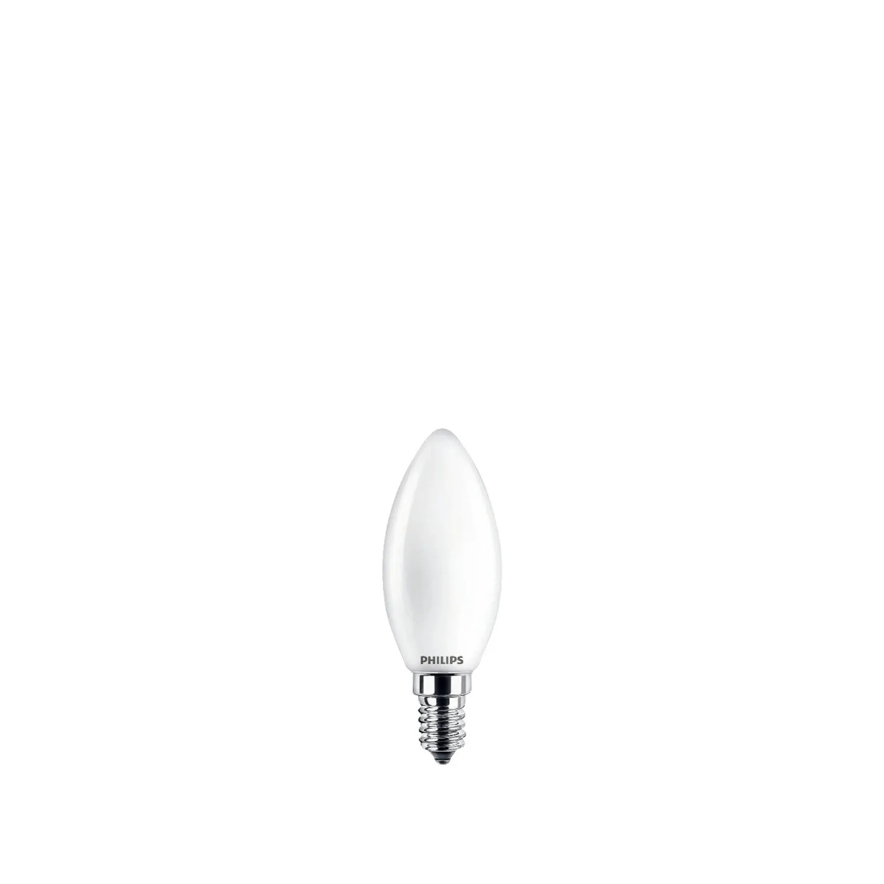 Led ^ Philips 2-PAK MAT LED PÆRE KERTE E14 4W