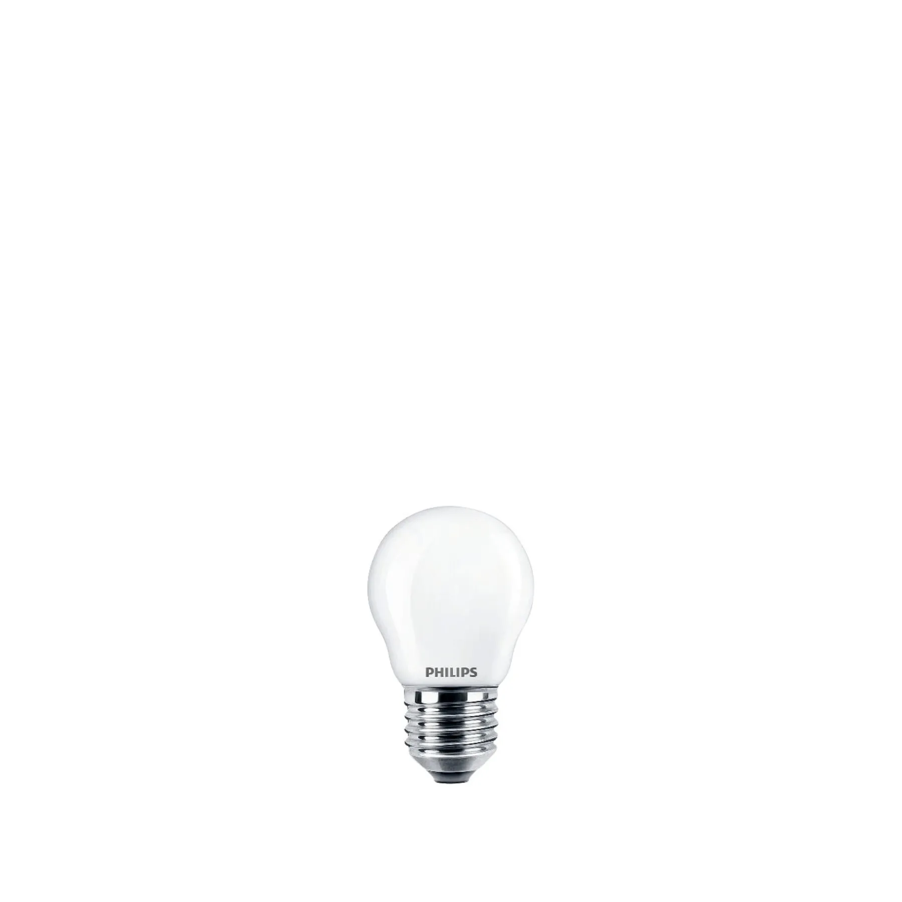 Led ^ Philips 2-PAK MAT LED PÆRE KRONE E27 2W