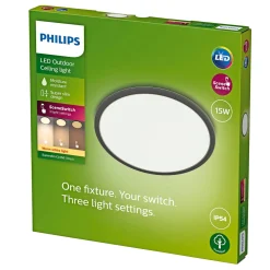 Plafonder ^ Philips SCENESWITCH SUPERSLIM PLAFOND 15W SORT 25 CM