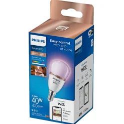 Smart Belysning ^ Philips Smart COLOR LED PÆRE E14 KRONE 5W