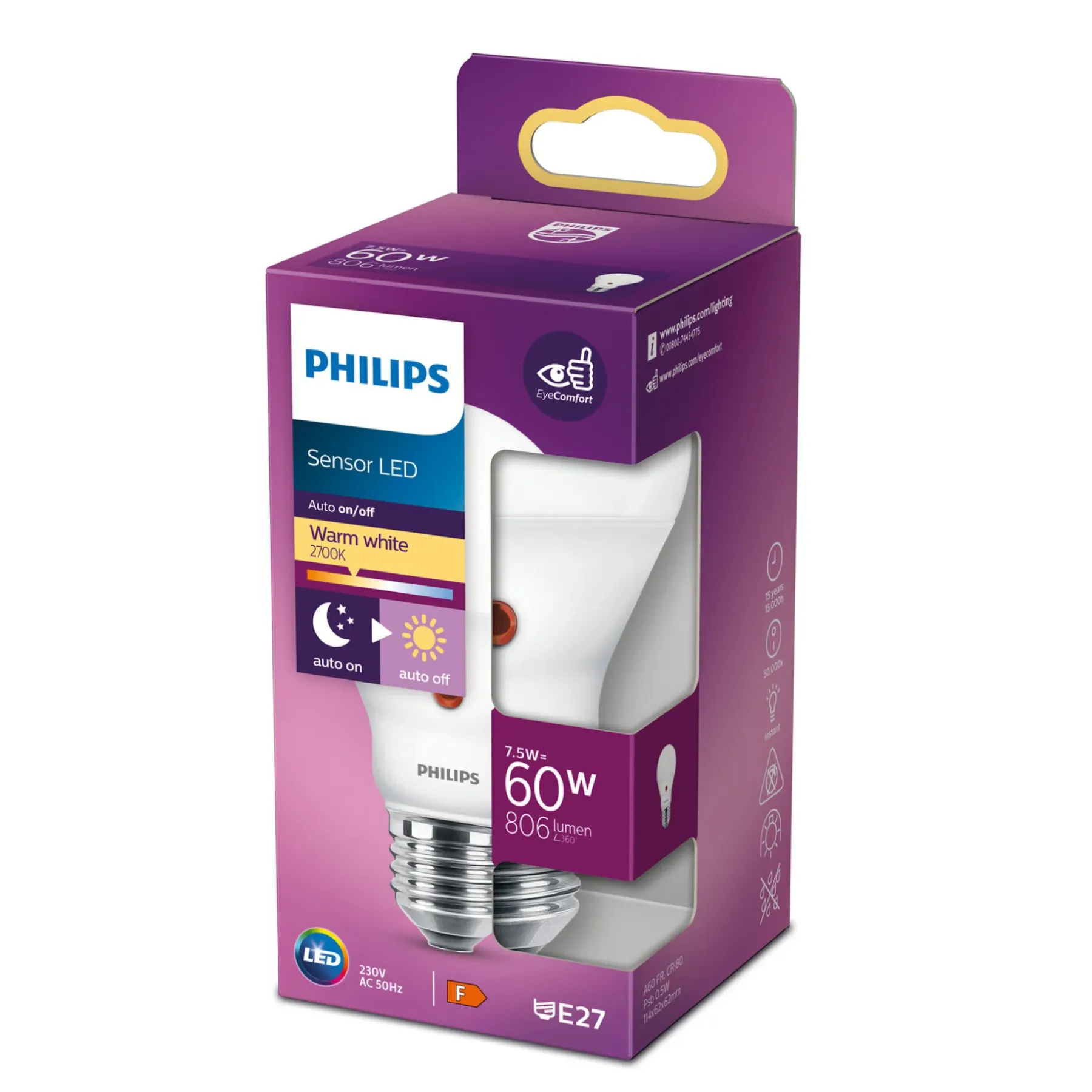 Led ^ Philips SPECIAL LED PÆRE STANDARD E27 8W