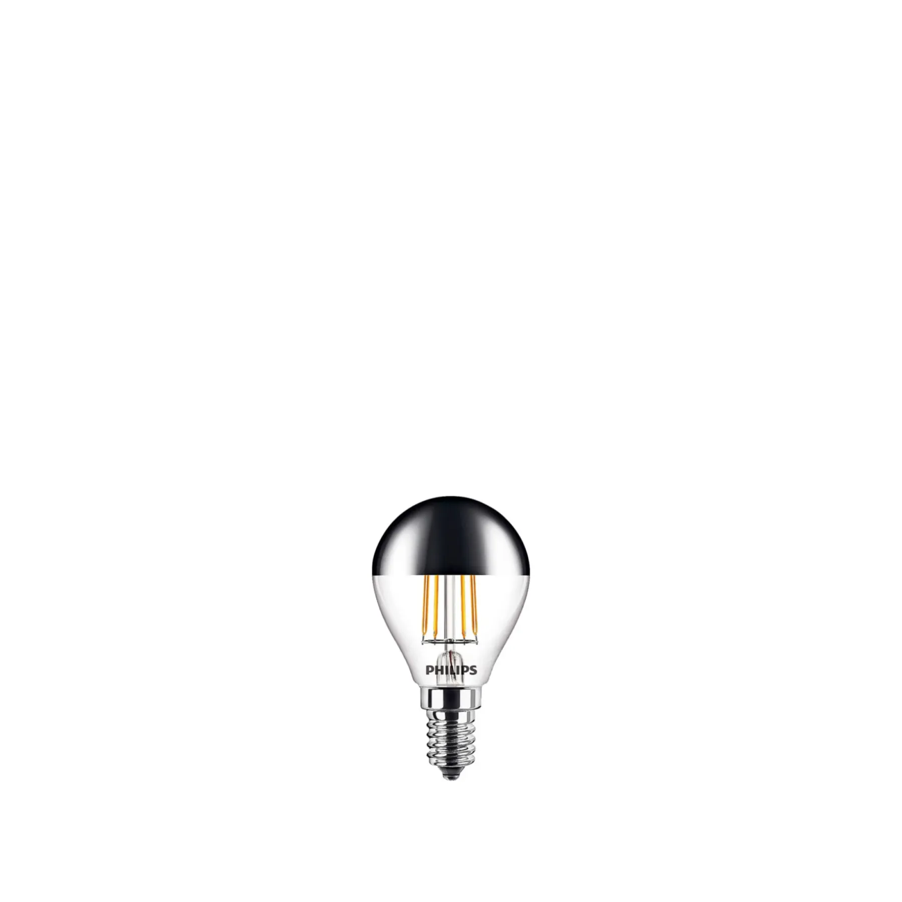 Led ^ Philips TOPFORSPEJLET LED PÆRE KRONE E14 4W