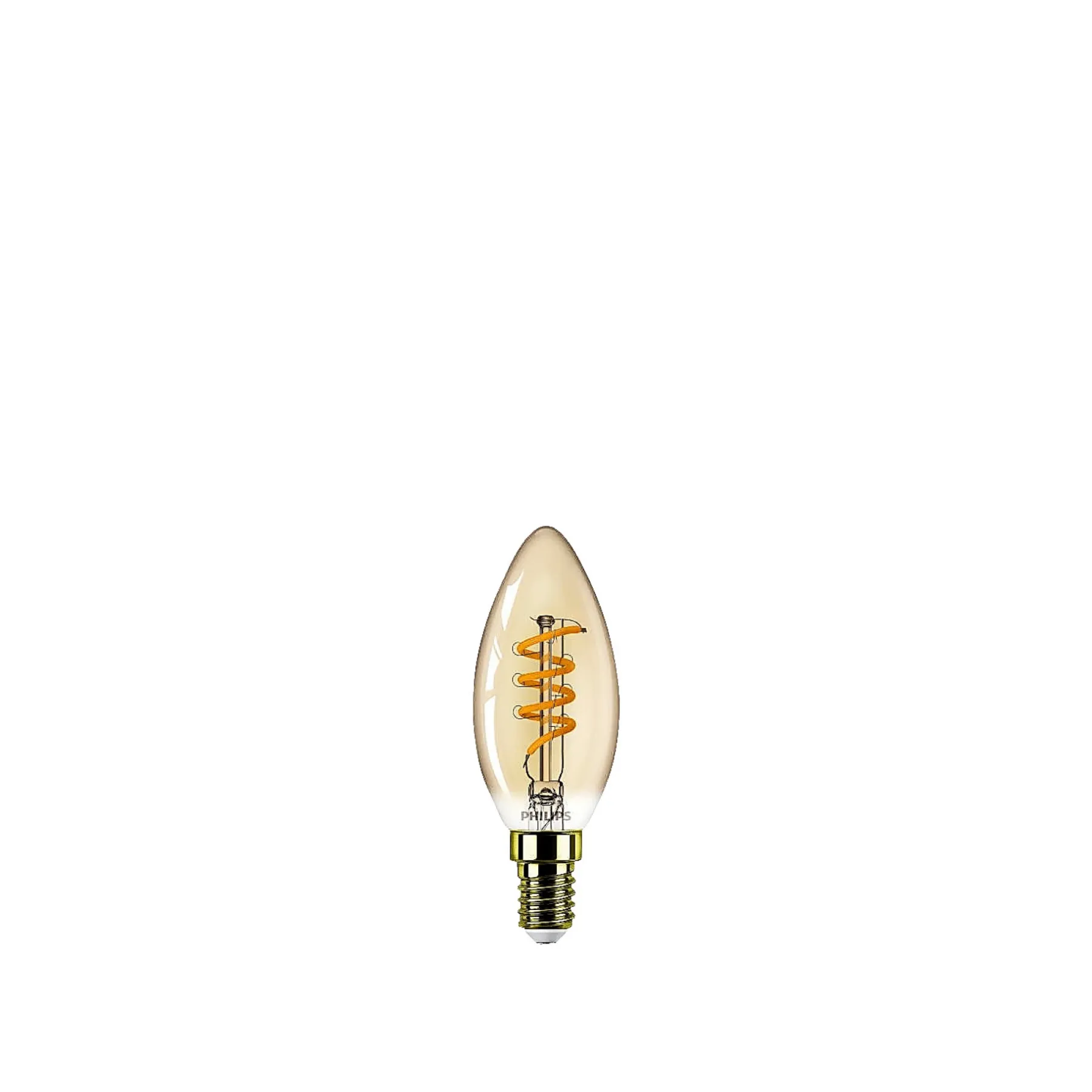 Dekorationspærer ^ Philips VINTAGE DÆMPBAR GULD DEKOPÆRE KERTE E14 15W