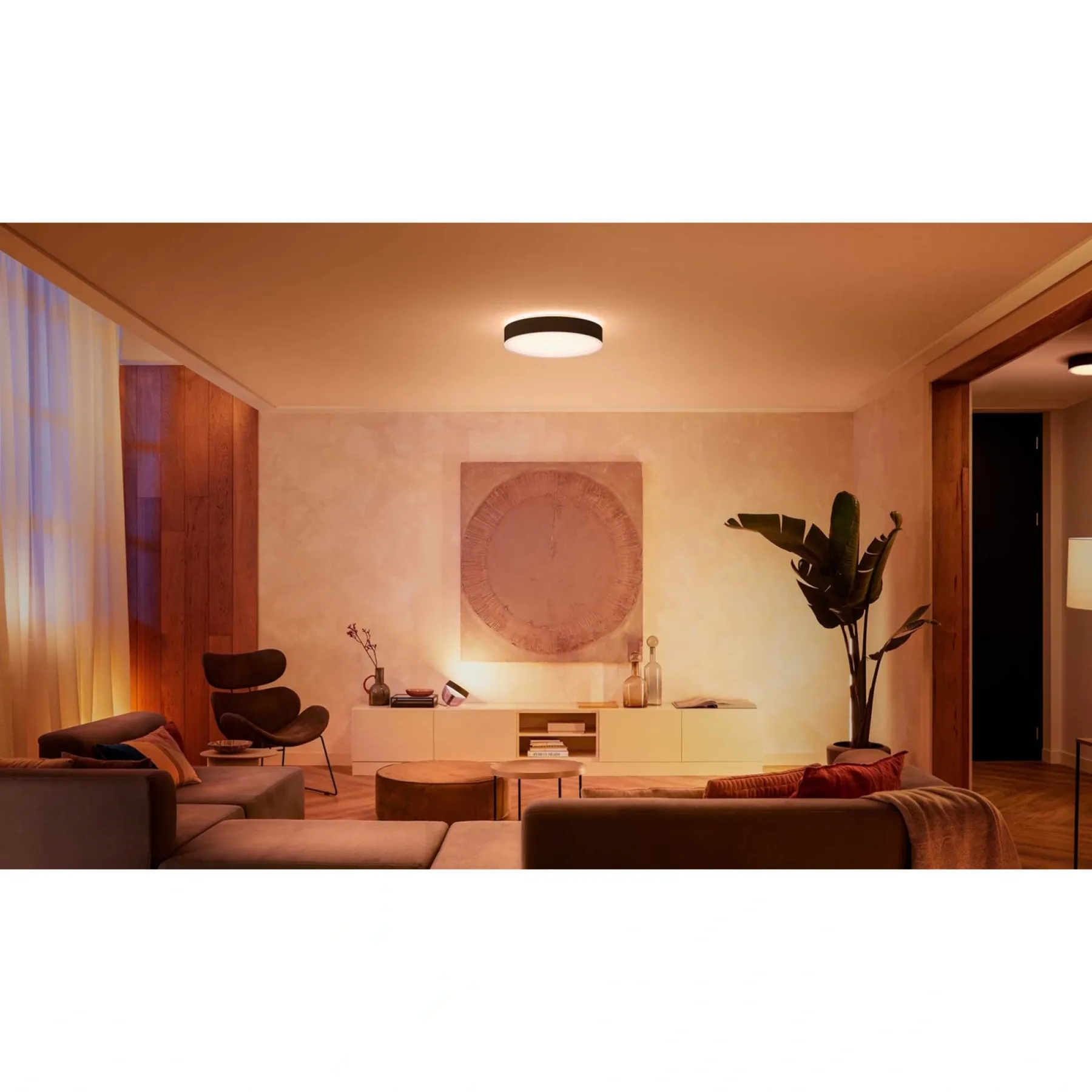 WA ENRAVE L PLAFOND 34W SORT 476 MM>Philips Hue Online