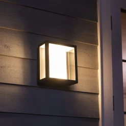 WCA IMPRESS UDENDØRS VÆGLAMPE 16W SORT>Philips Hue Discount