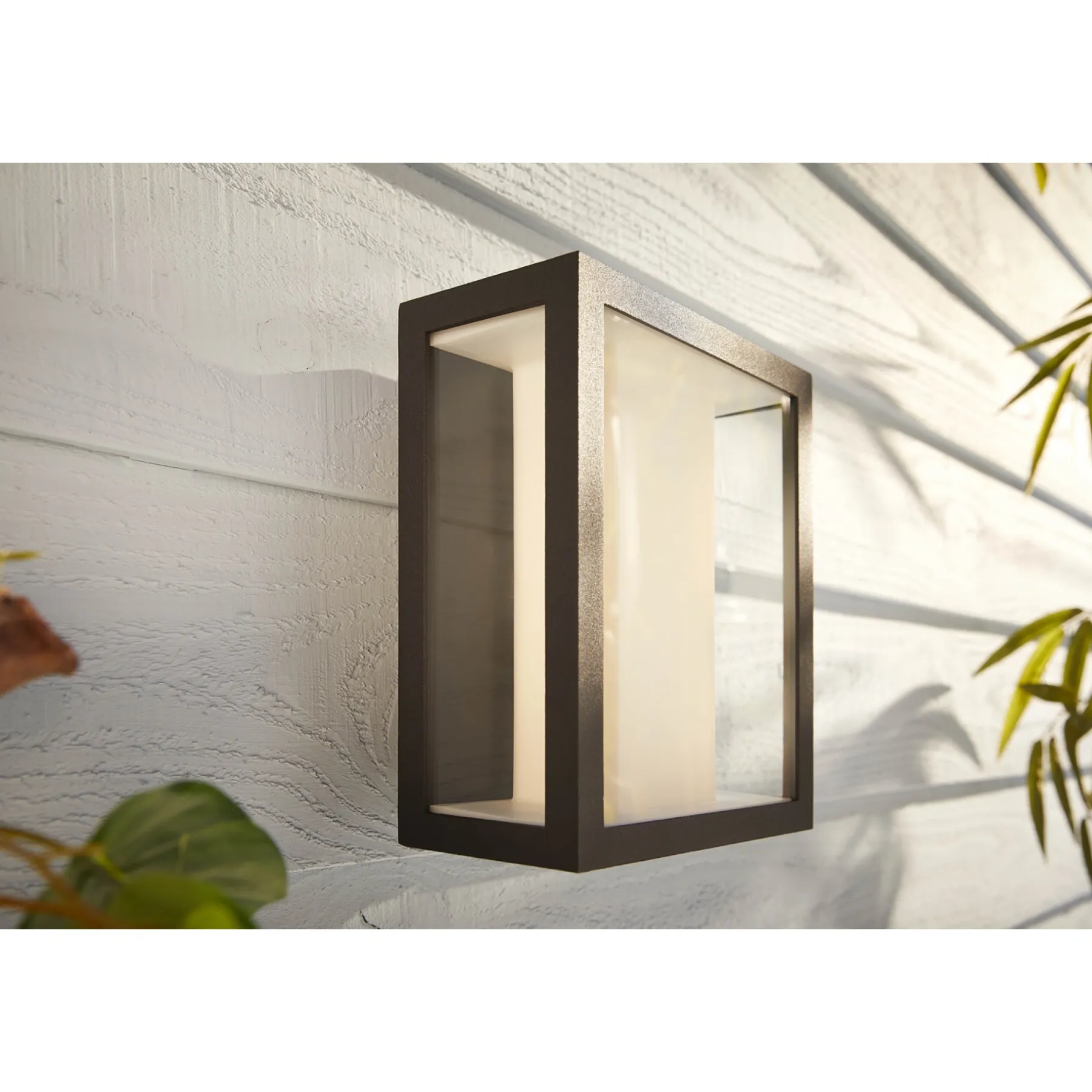 WCA IMPRESS UDENDØRS VÆGLAMPE 16W SORT>Philips Hue Discount