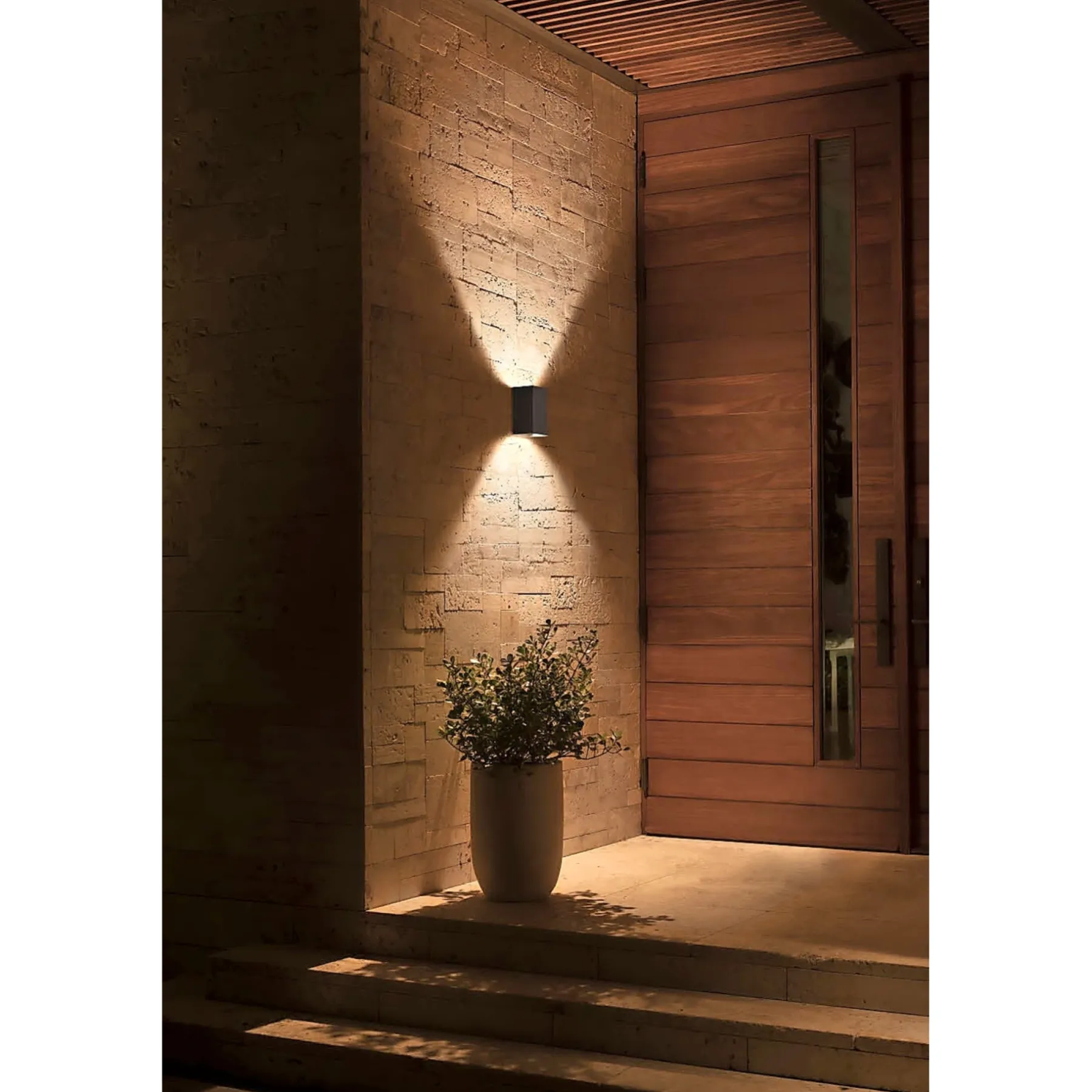 WCA RESONATE UDENDØRS VÆGLAMPE 16W SORT>Philips Hue Outlet