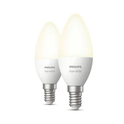 W 2-PAK SMART LED PÆRE E14 KERTE 6W>Philips Hue Clearance