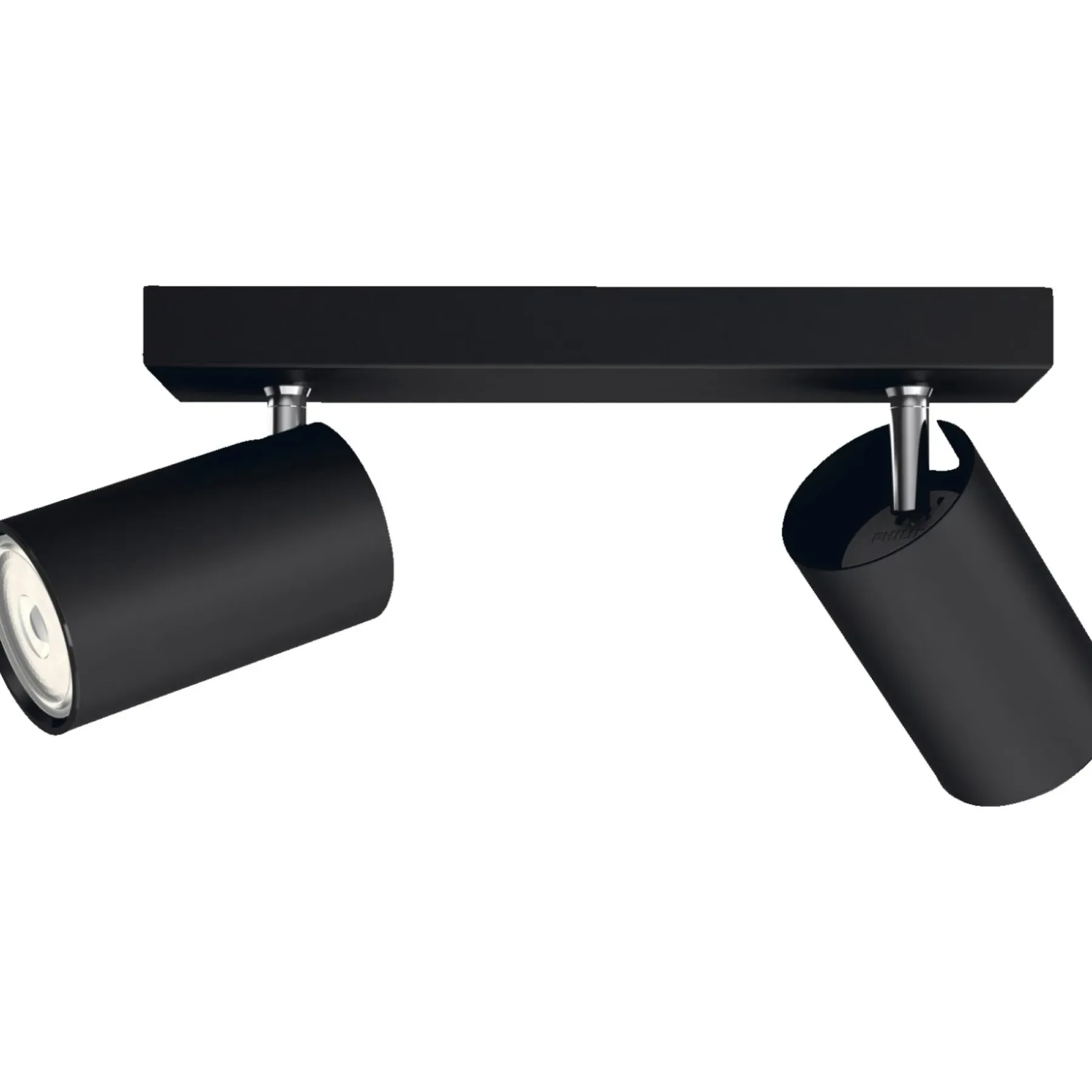 KOSIPO 2 SPOTLAMPE SORT GU10 2X5,5W>Philips Best