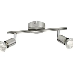 LIMBALI DOBBELT SPOTLAMPE KROM GU10 50W>Philips New