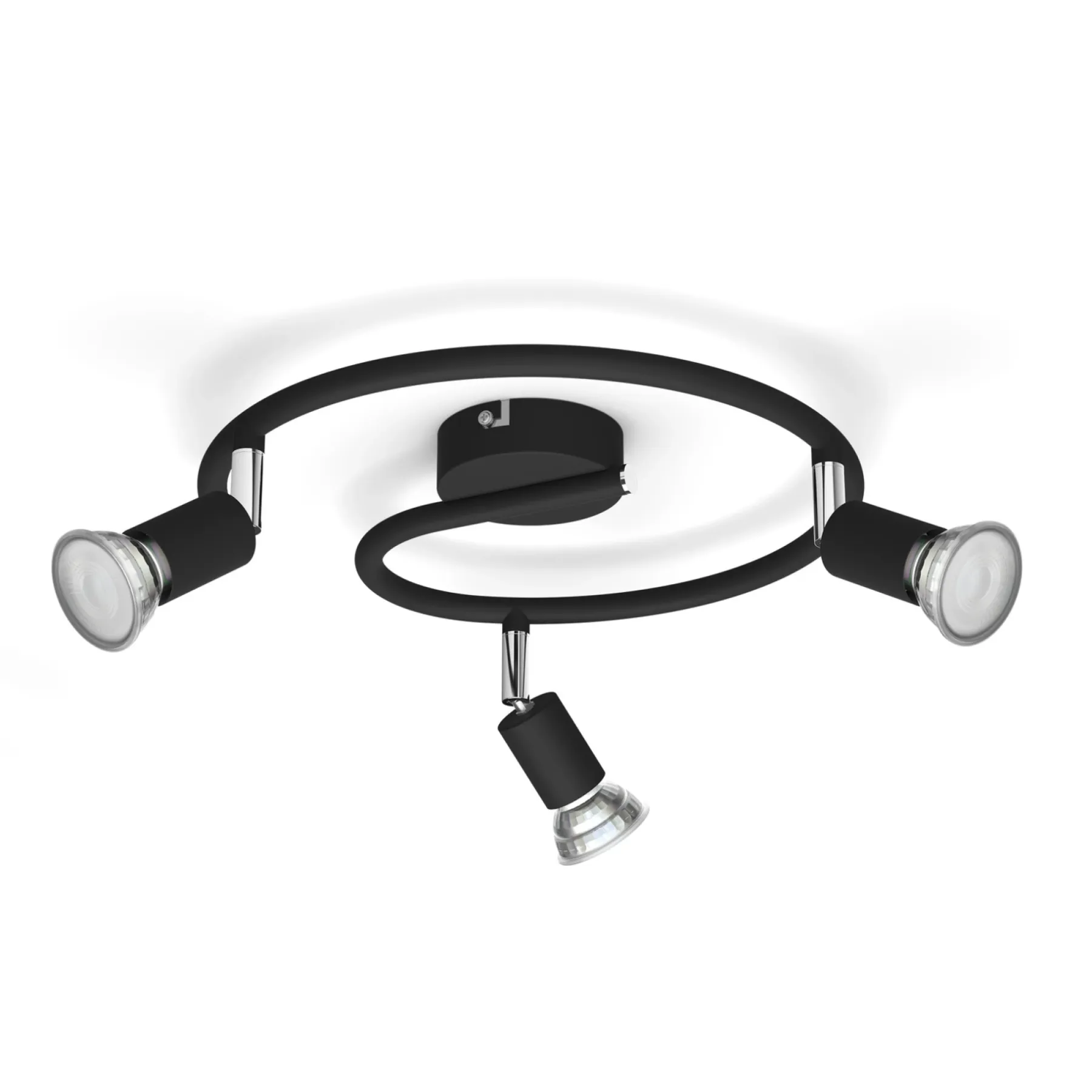 LIMBALI 3- SPOTLAMPE SORT GU10 50W>Philips
